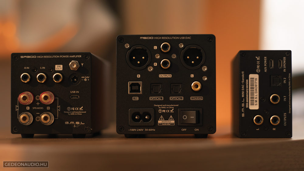 SMSL M500 és SA300 teszt Gedeon Audio