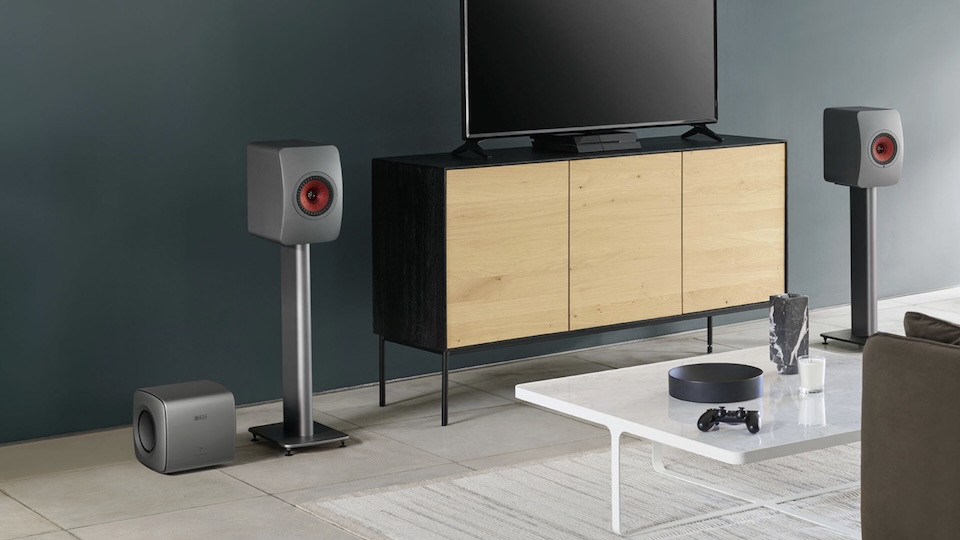 KEF KC62 aktív mélysugárzó titánium Gedeon Audio