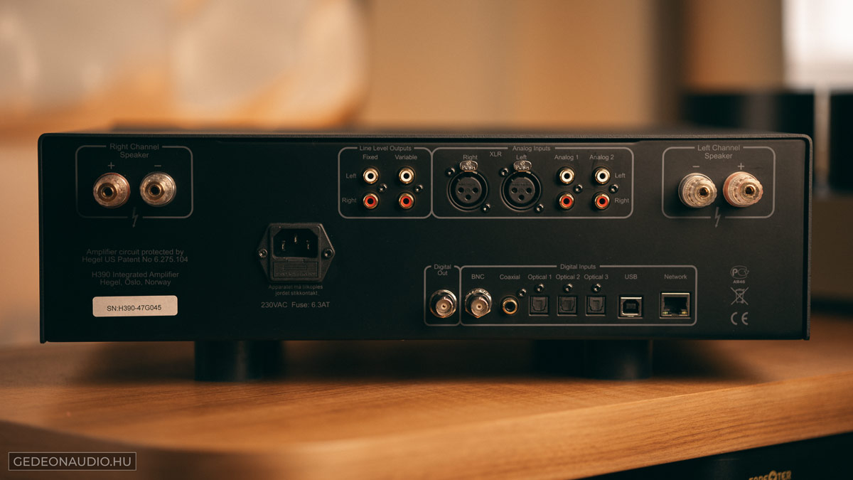 Hegel H390 erősítő teszt Gedeon Audio
