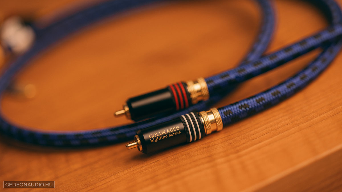 GOLDKABEL Highline RCA kábel Gedeon Audio