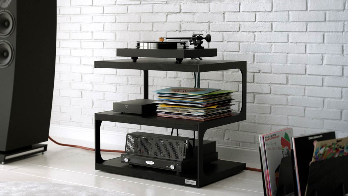 Pylon Audio Obsidian T.3 hifi állvány fekete Gedeon Audio