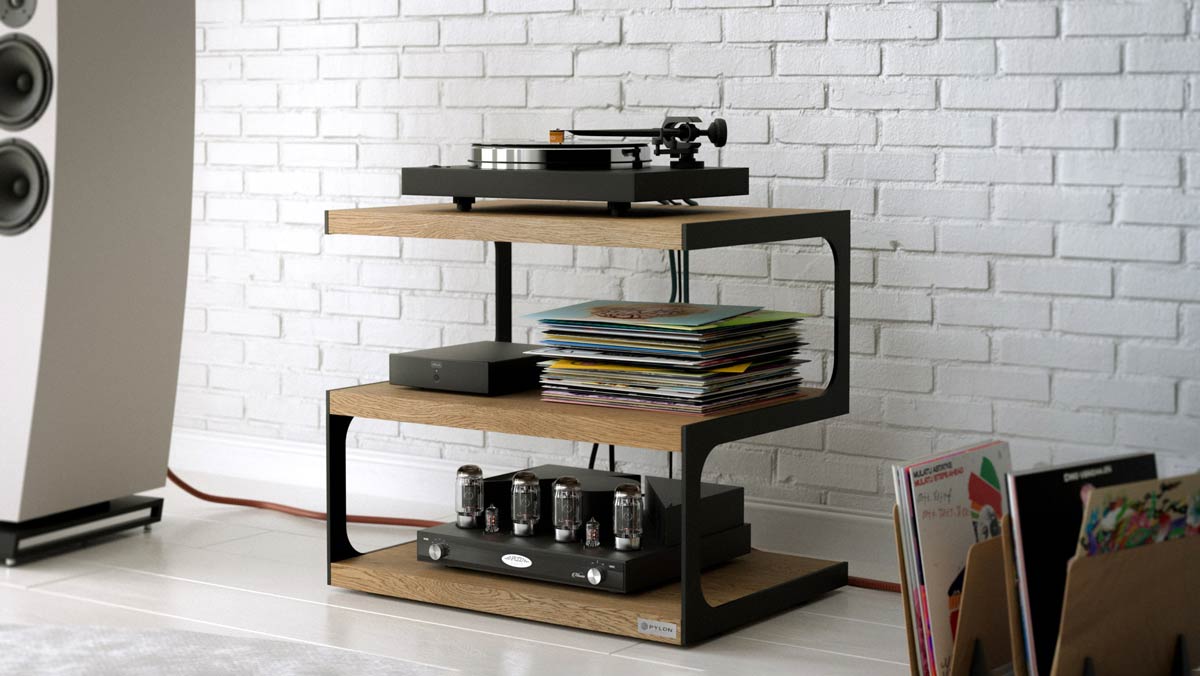 Pylon Audio Obsidian T.3 hifi állvány tölgy Gedeon Audio