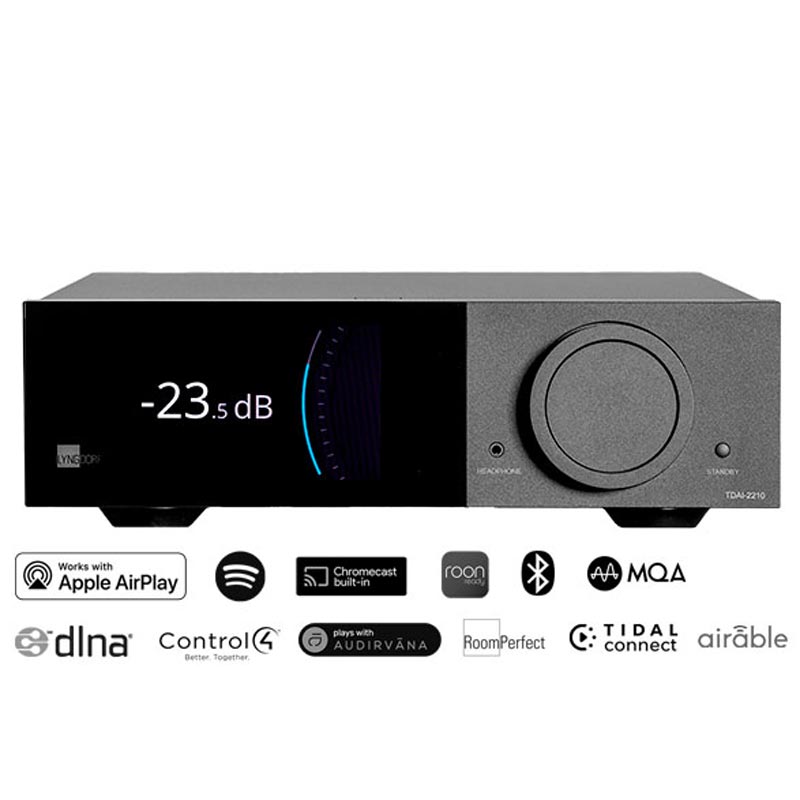 Lyngdorf TDAI-2210 high-end all-in-one hálózatképes integrált sztereó erősítő gedeon audio