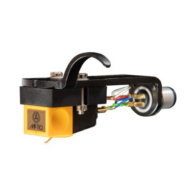 Nagaoka MP-110H hangszedő és headshell előlnézet Gedeon Audio