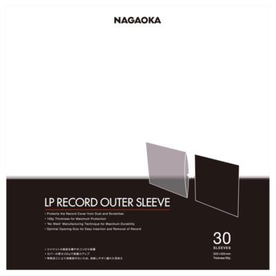 Nagaoka JC30LP külső lemezborító tok, 30 darabos LP-lemez borító csomag Gedeon Audio