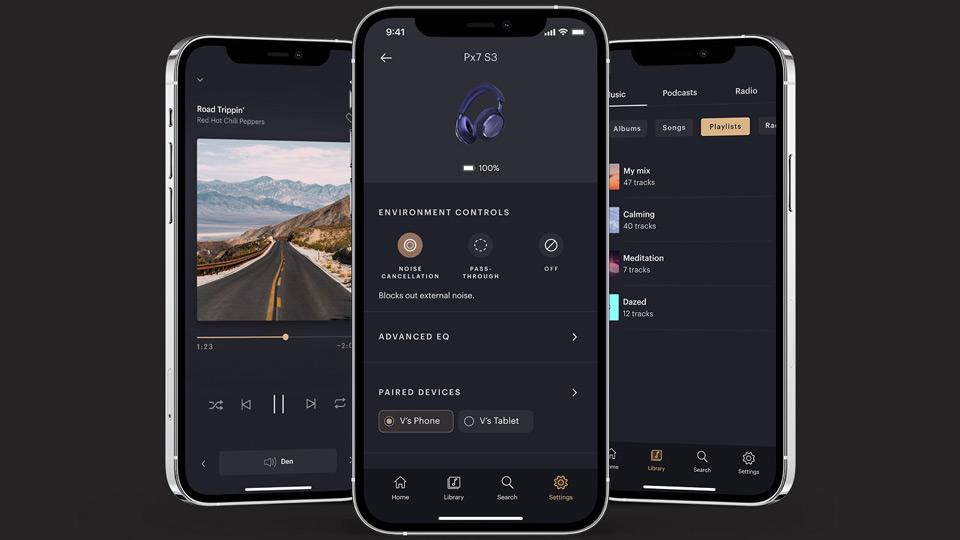 Bowers & Wilkins PX7 S3 vezeték nélküli fejhallgató Applikáció Gedeon Audio