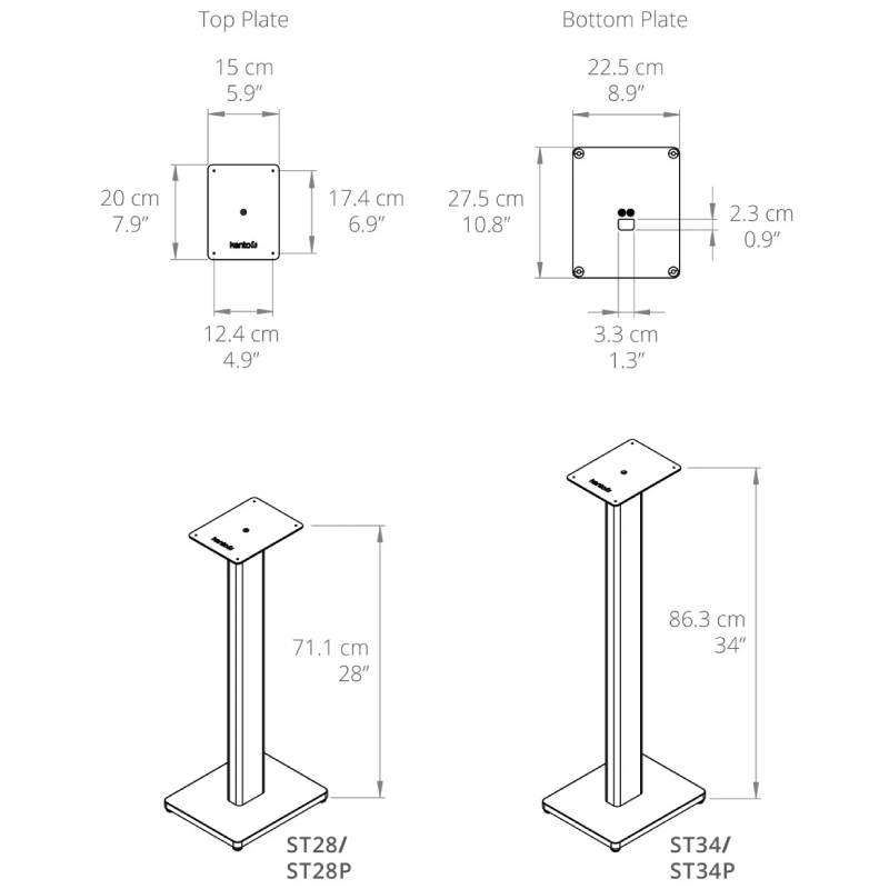Kanto ST28W hangszóró állvány Gedeon Audio