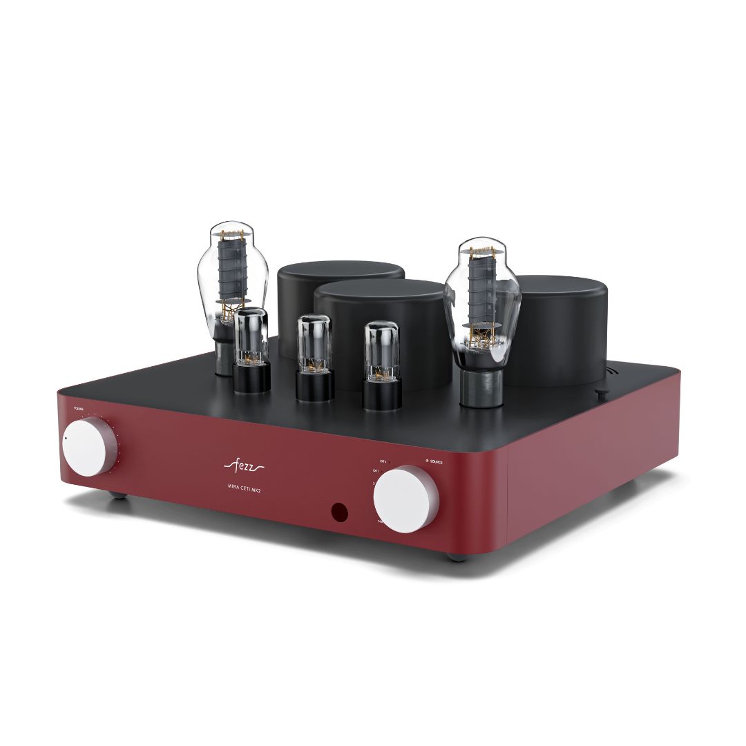 Fezz Audio EVO Mira Ceti 300B MK2 csöves erősítő bordó Gedeon Audio