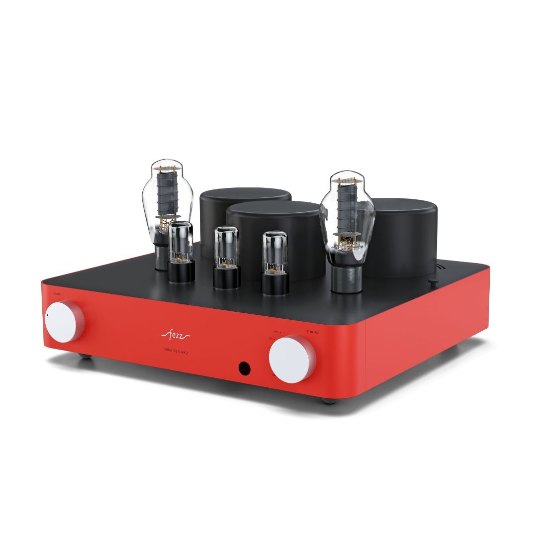Fezz Audio EVO Mira Ceti 300B MK2 csöves erősítő piros Gedeon Audio