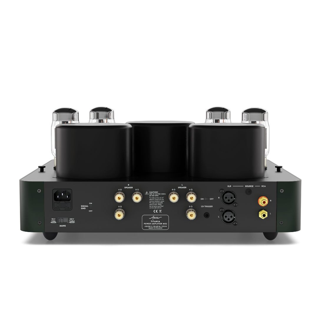 Fezz Audio EVO Titania Power Amplifier MK2 csöves végfok hátlap Gedeon Audio