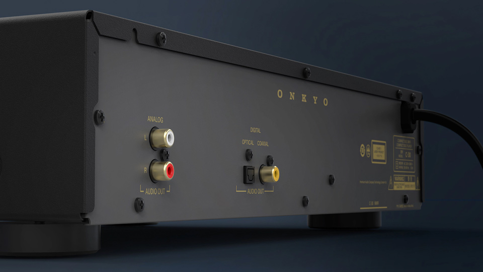 Onkyo C-30 CD-lejátszó hátlap Gedeon Audio