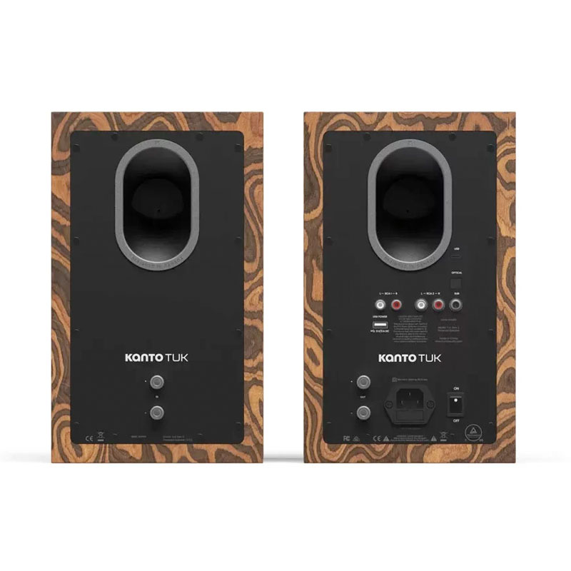 Kanto Audio TUK G2 Aktív hangfal ébenfa hátoldal gedeon audio